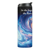 In het begin, God & Schepping Vers Thermosbeker (Gedraaid links)