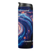 In het begin, God & Schepping Vers Thermosbeker (Geroteerd rechts)