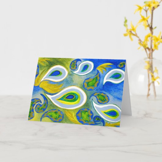 In het begin kaart (Gele Bloem)