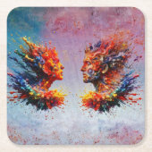 In het begin... kartonnen onderzetters (Voorkant)