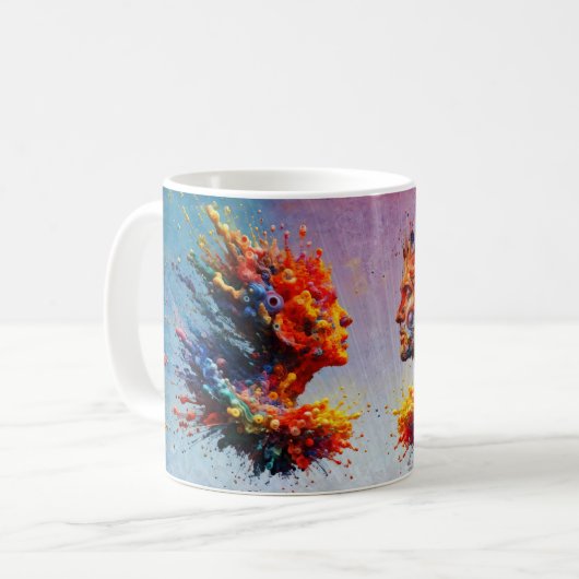 In het begin... koffiemok (Voorkant links)