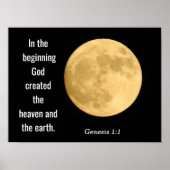 In het begin — Kunstdruk — Genesis 1 Poster (Voorkant)
