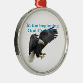 In het begin metalen ornament (Rechts)