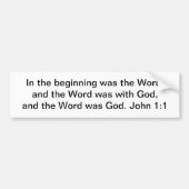 In het begin (NT) Bumpersticker (Voorkant)