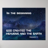 In het begin schiep God de hemel. . . Poster (Voorkant)