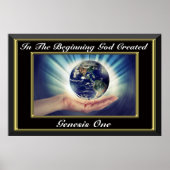 In het begin schiep God Genesis 1 Planet Poster (Voorkant)