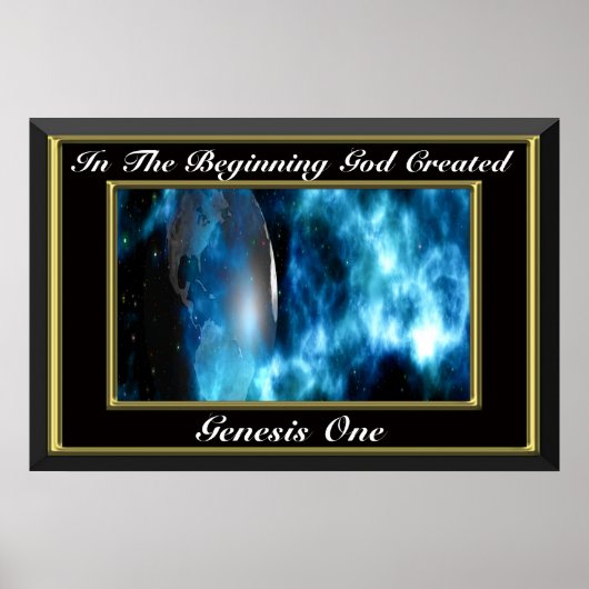 In het begin schiep God Genesis 1 Poster (Voorkant)