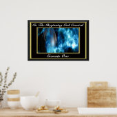 In het begin schiep God Genesis 1 Poster (Keuken)