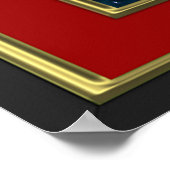 In het begin schiep God Genesis One Red Poster (Hoek)