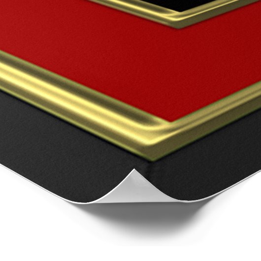 In het begin schiep God Genesis Red Poster (Hoek)