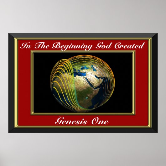 In het begin schiep God Genesis Red Poster (Voorkant)