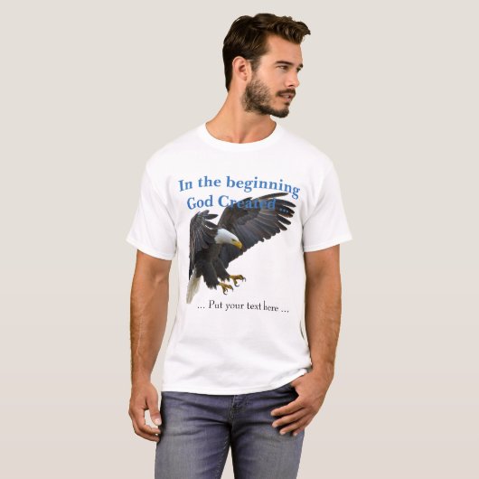In het begin t-shirt (Voorkant volledig)