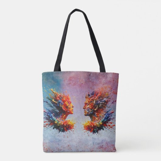 In het begin... tote bag (Achterkant)