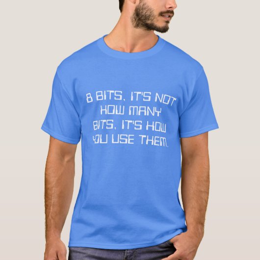 IN HET BEGIN WAS ER ALLEEN... 8 BITS T-SHIRT (Voorkant)