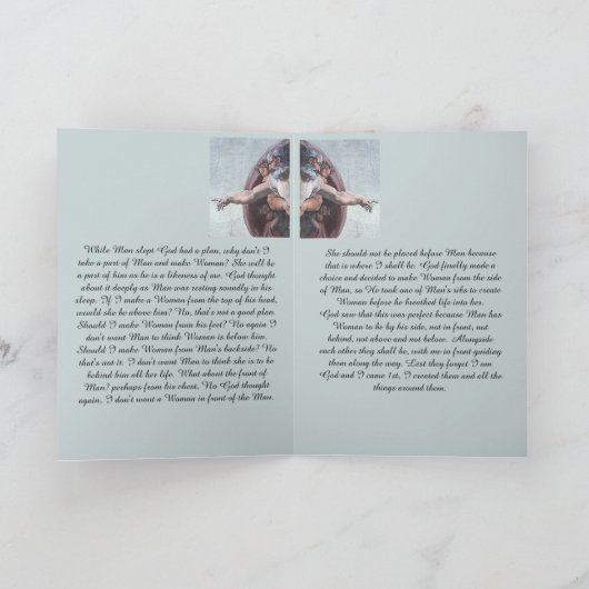 In het begin was God Kaart (Binnen)