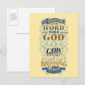 In het begin was het woord briefkaart (Voorkant / Achterkant)