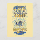 In het begin was het woord briefkaart (Voorkant)