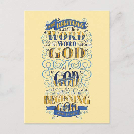 In het begin was het woord briefkaart (Voorkant)