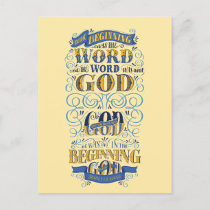 In het begin was het woord briefkaart