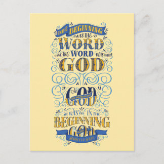 In het begin was het woord briefkaart