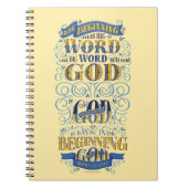 In het begin was het woord notitieboek (Voorkant)