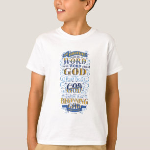 In het begin was het woord t-shirt