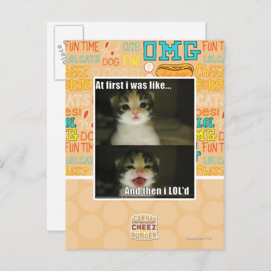 In het begin was ik net als briefkaart (Voorkant / Achterkant)