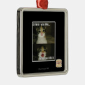 In het begin was ik zo metalen ornament (Rechts)