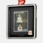 In het begin was ik zo metalen ornament (Links)