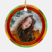 In het Behalen van Geheugenfoto-spelden Keramisch Ornament (Achterkant)