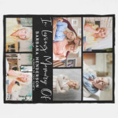 In het Behouden van de Foto Collage van het Geheug Fleece Deken (Voorkant (Horizontaal))