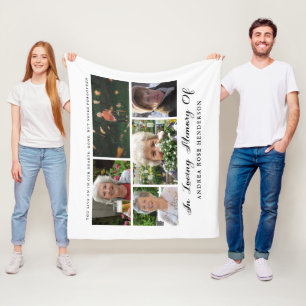 In het Behouden van de Foto Collage van het Geheug Fleece Deken