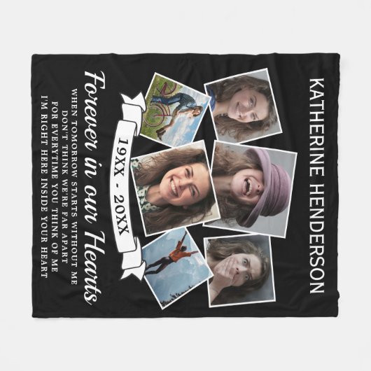 In het Behouden van de Foto van het Geheugen Fleece Deken (Voorkant (Horizontaal))