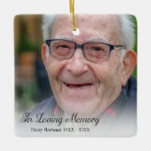 In het Behouden van de Foto van het Geheugen Keramisch Ornament (Voorkant)