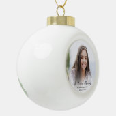 In het Behouden van de Foto van het Geheugen Keramische Bal Ornament (Links)