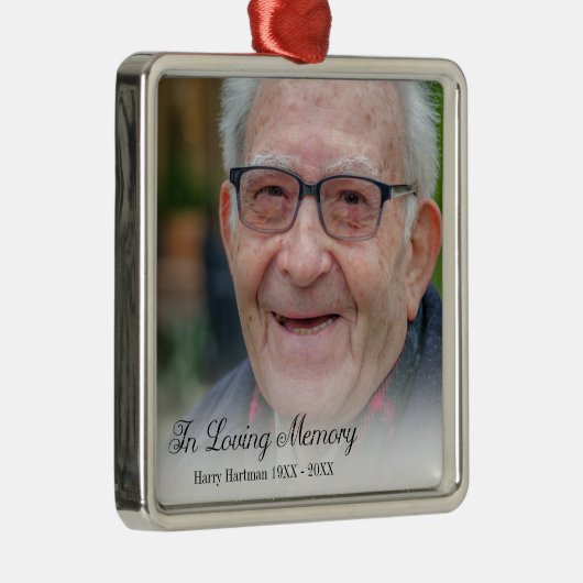 In het Behouden van de Foto van het Geheugen Metalen Ornament (Rechts)