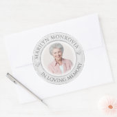 In het Behouden van de Foto van het Geheugen Ronde Sticker (Envelop)