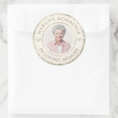 In het Behouden van de Foto van het Geheugen Ronde Sticker (Tas)