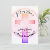 In het Behouden van Geheugen met Kruis Kaart (Staand voorkant)