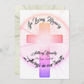 In het Behouden van Geheugen met Kruis Kaart (Voorkant / Achterkant)