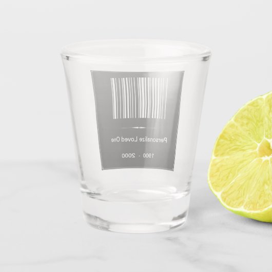 In het Behouden van Geheugen - Personaliseer/de Da Shot Glas (Achterkant)