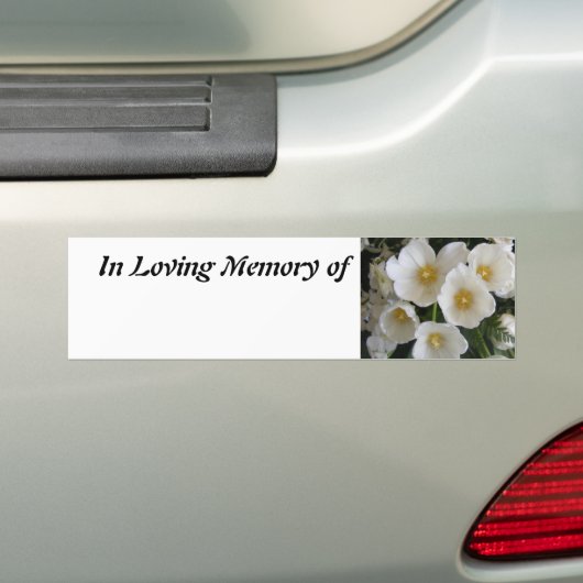 In het Behouden van Geheugen/voeg de Bumpersticker (Op auto)