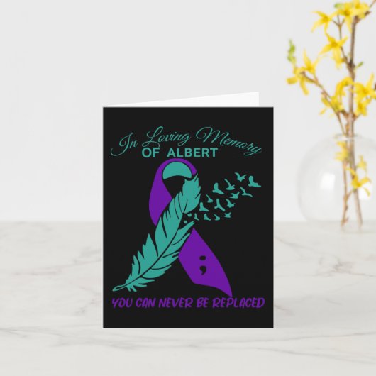 In het belang van de preventie van zelfmoord van h kaart (Gele Bloem)