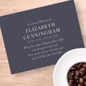 In het belang van het geheugen is het moderne aankondigingskaart