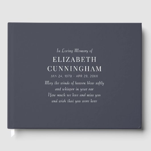 In het belang van het geheugen is het moderne gastenboek (Voorkant)