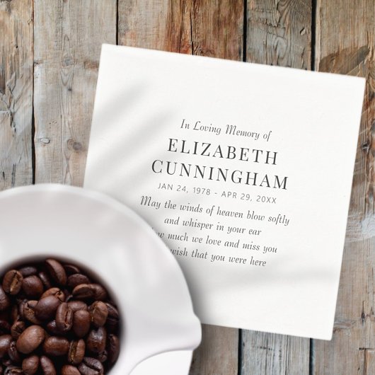 In het belang van het geheugen is het moderne servet