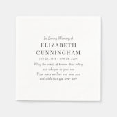 In het belang van het geheugen is het moderne servet (Voorkant)