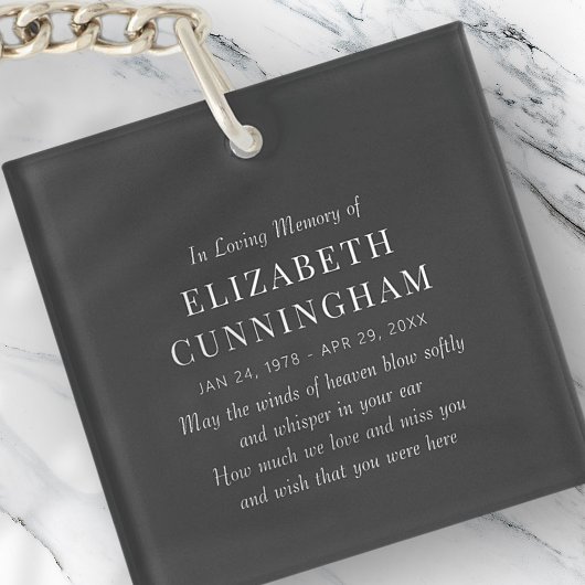 In het belang van het geheugen is het moderne sleutelhanger