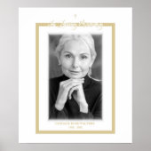 In het belang van Memory B&W Golden Photo Service  Poster (Voorkant)