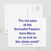 In het belang van zijn geweldige passie... briefkaart (Voorkant / Achterkant)